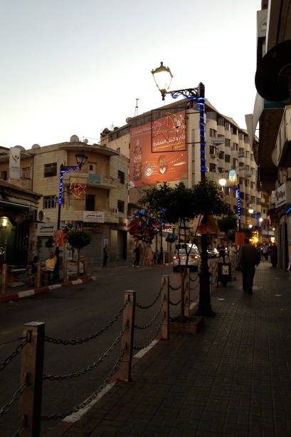 Street in downtown Ramallah